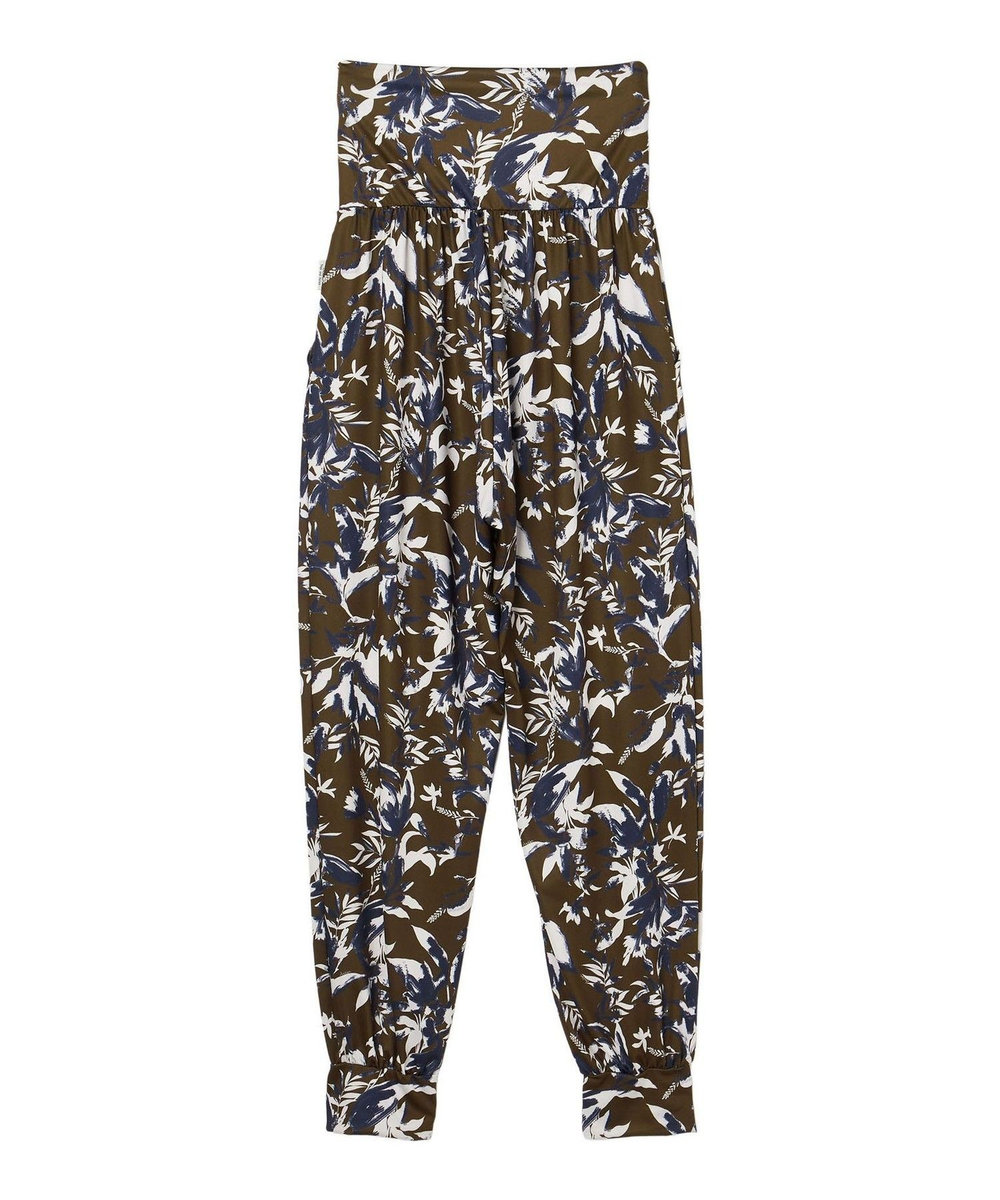 Julier Dusk Flowerプリントセミバルーンパンツ ブラウン