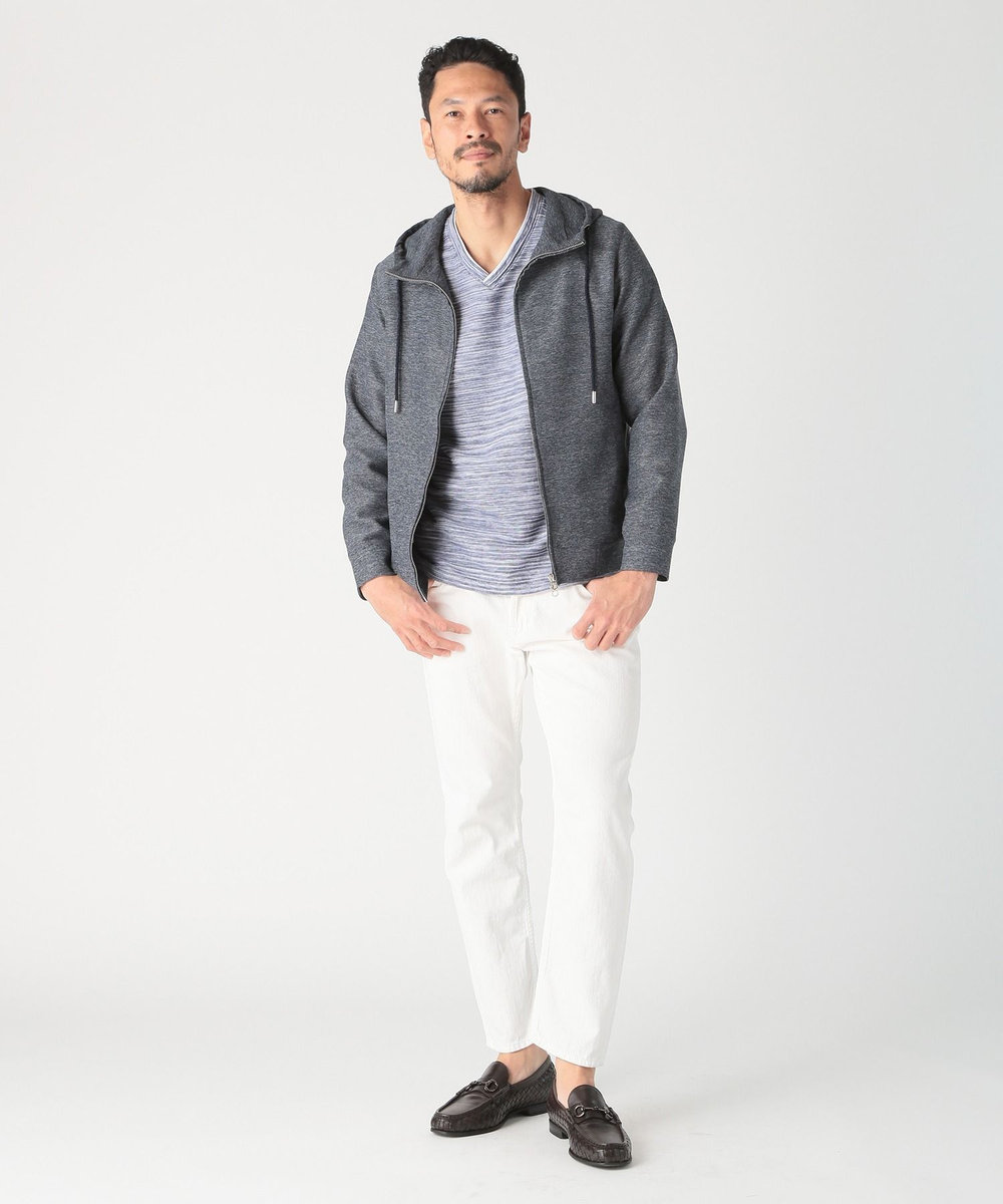 MEN'S BIGI スラブタック天竺素材Tシャツ＜吸水速乾＞ ネイビー