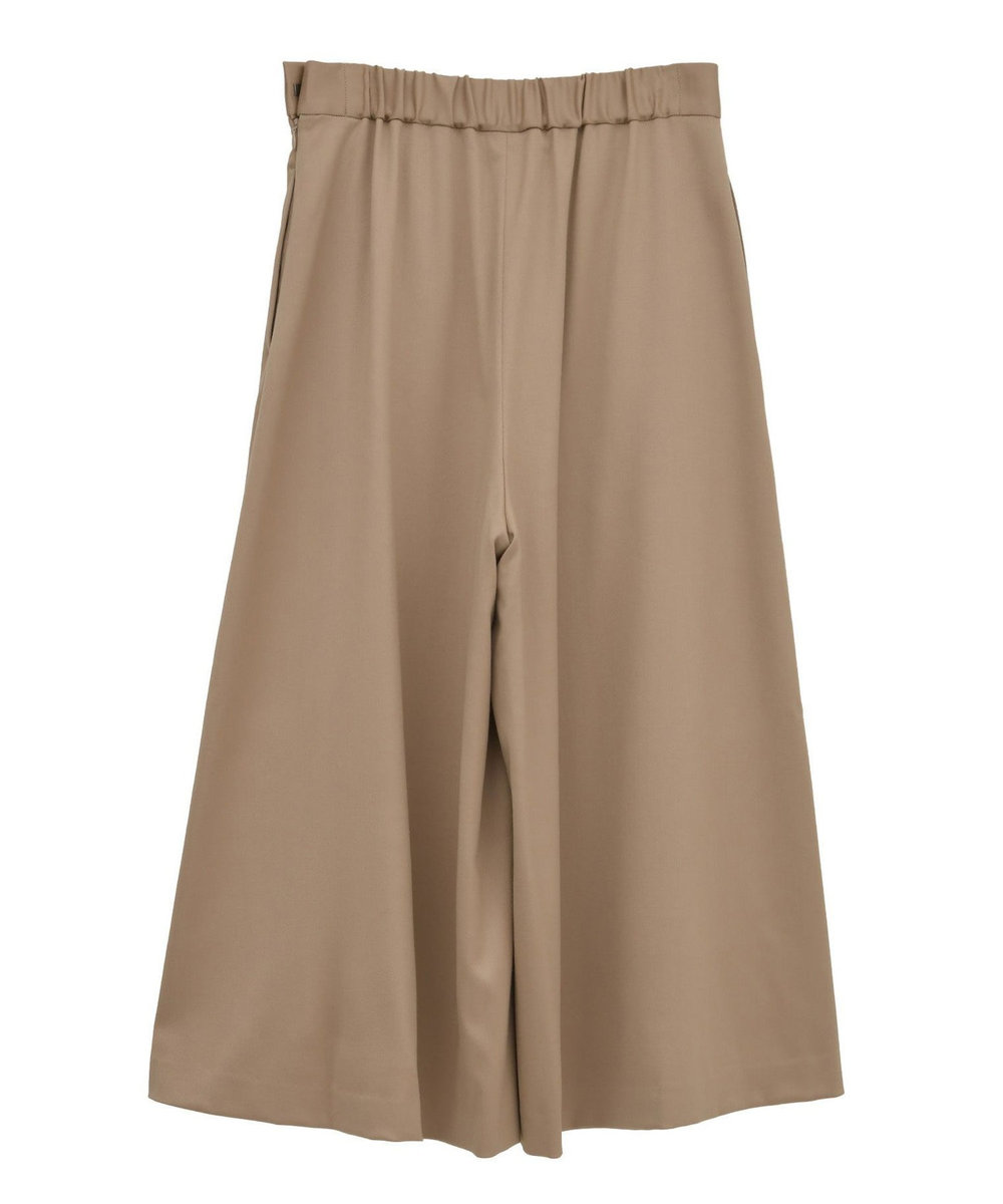 1er Arrondissement ウールサテンキュロットパンツ ベージュ