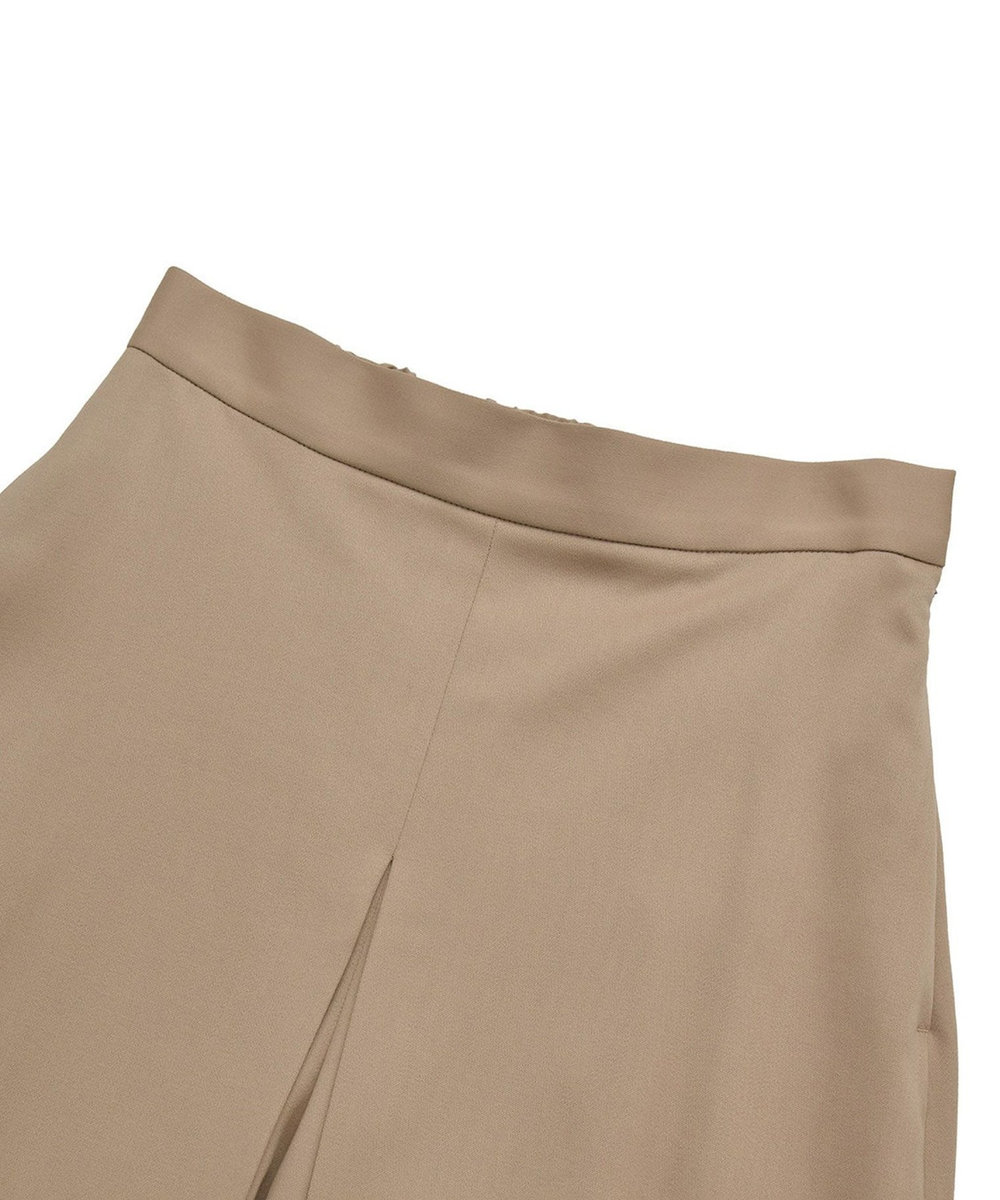 1er Arrondissement ウールサテンキュロットパンツ ベージュ