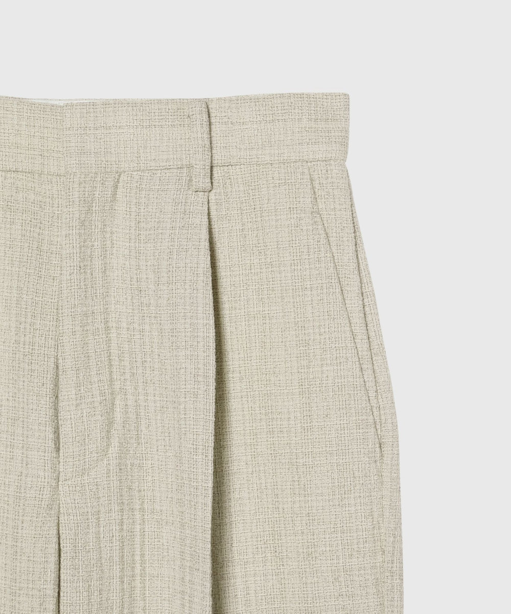 DÉPAREILLÉ SLUB TWEED PANTS / スラブツィードパンツ ベージュ