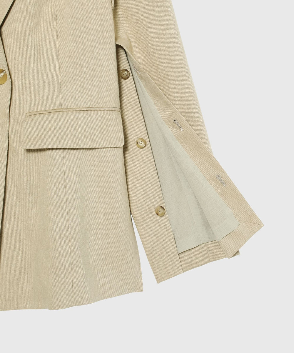 DÉPAREILLÉ VISCORSE LINEN JACKET / ヴィスコースリネンジャケット ベージュ