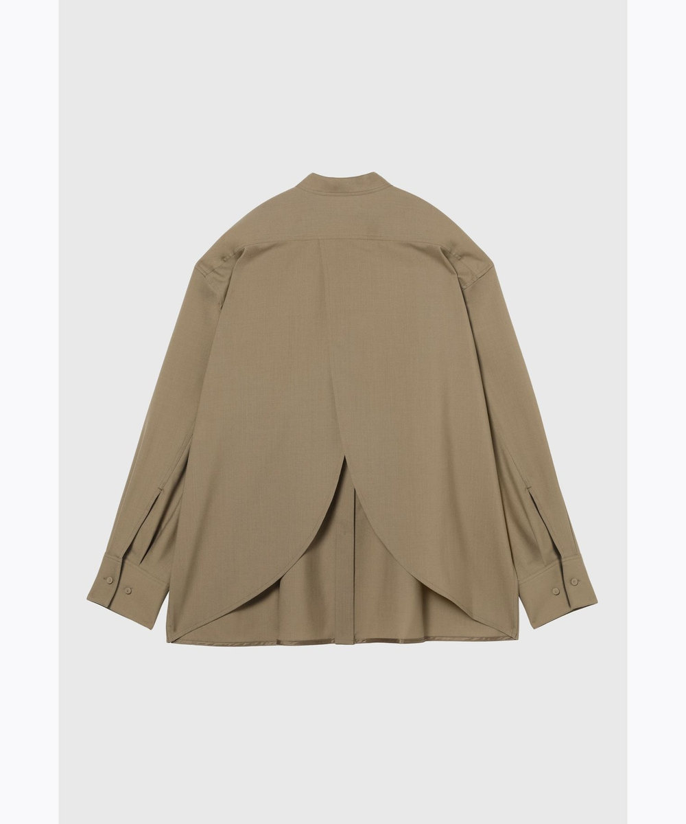 DÉPAREILLÉ WOOL TORO BACKSHAN BLOUSE / ウールトロバックシャンブラウス キャメル