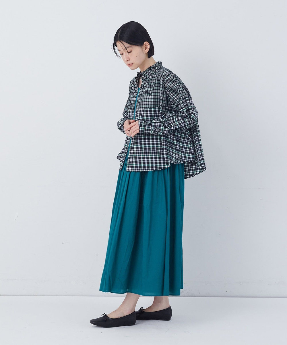 congés payés ADIEU TRISTESSE チェックパッチワークブラウス チェック