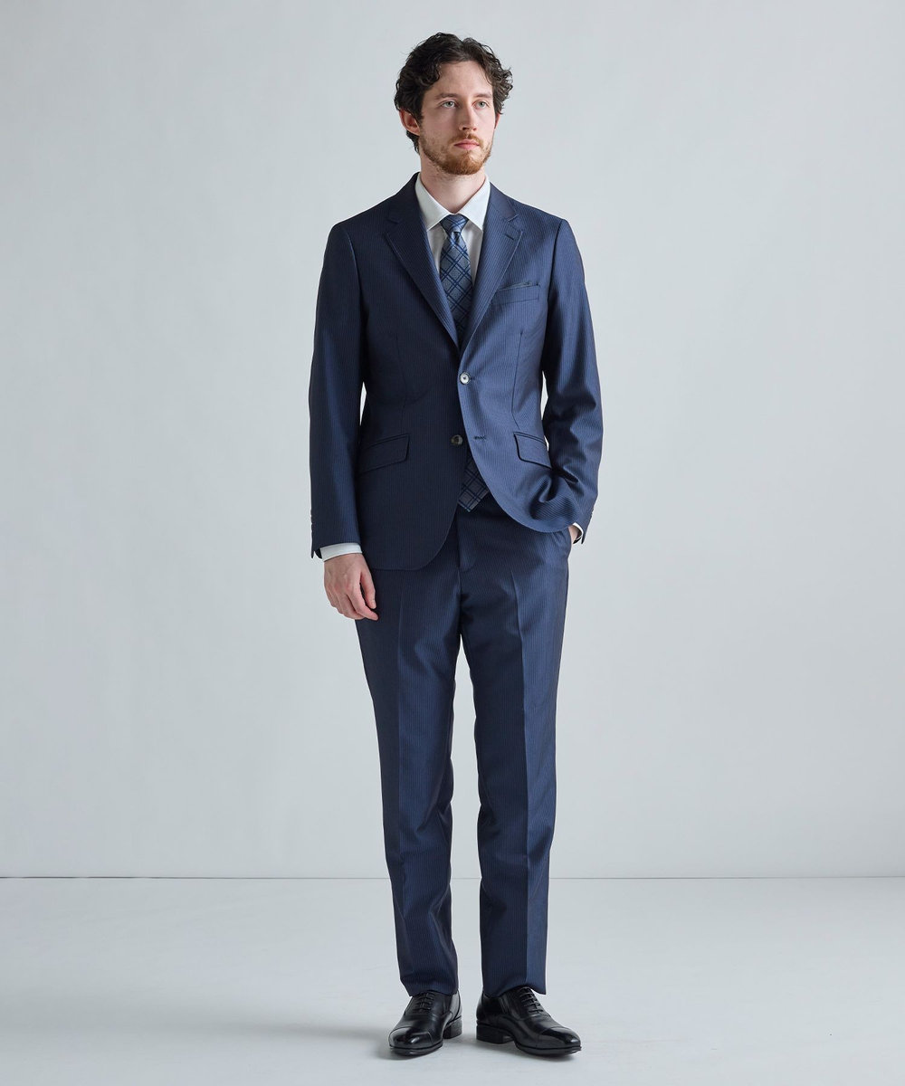 MEN'S BIGI 【TIE YOUR TIE /タイユアタイ】ヴィンテージチェック柄ネクタイ ネイビー