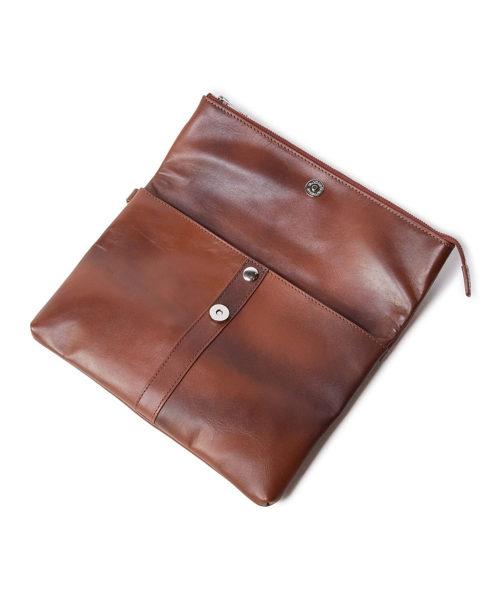 MEN'S BIGI 【SEEKER/シーカー】別注 2wayクラッチ&ショルダーバッグ キャメル