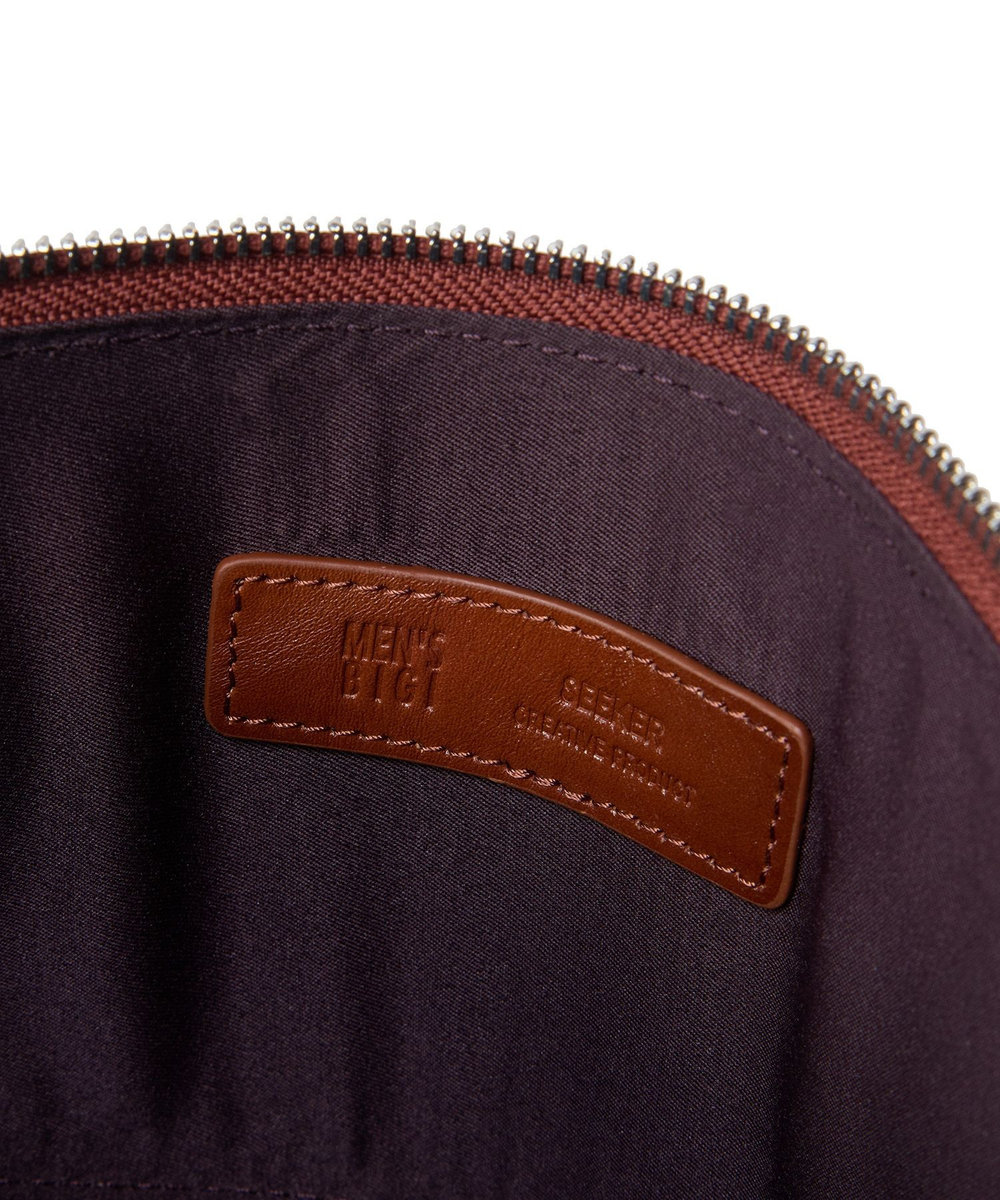 MEN'S BIGI 【SEEKER/シーカー】別注 2wayクラッチ&ショルダーバッグ キャメル