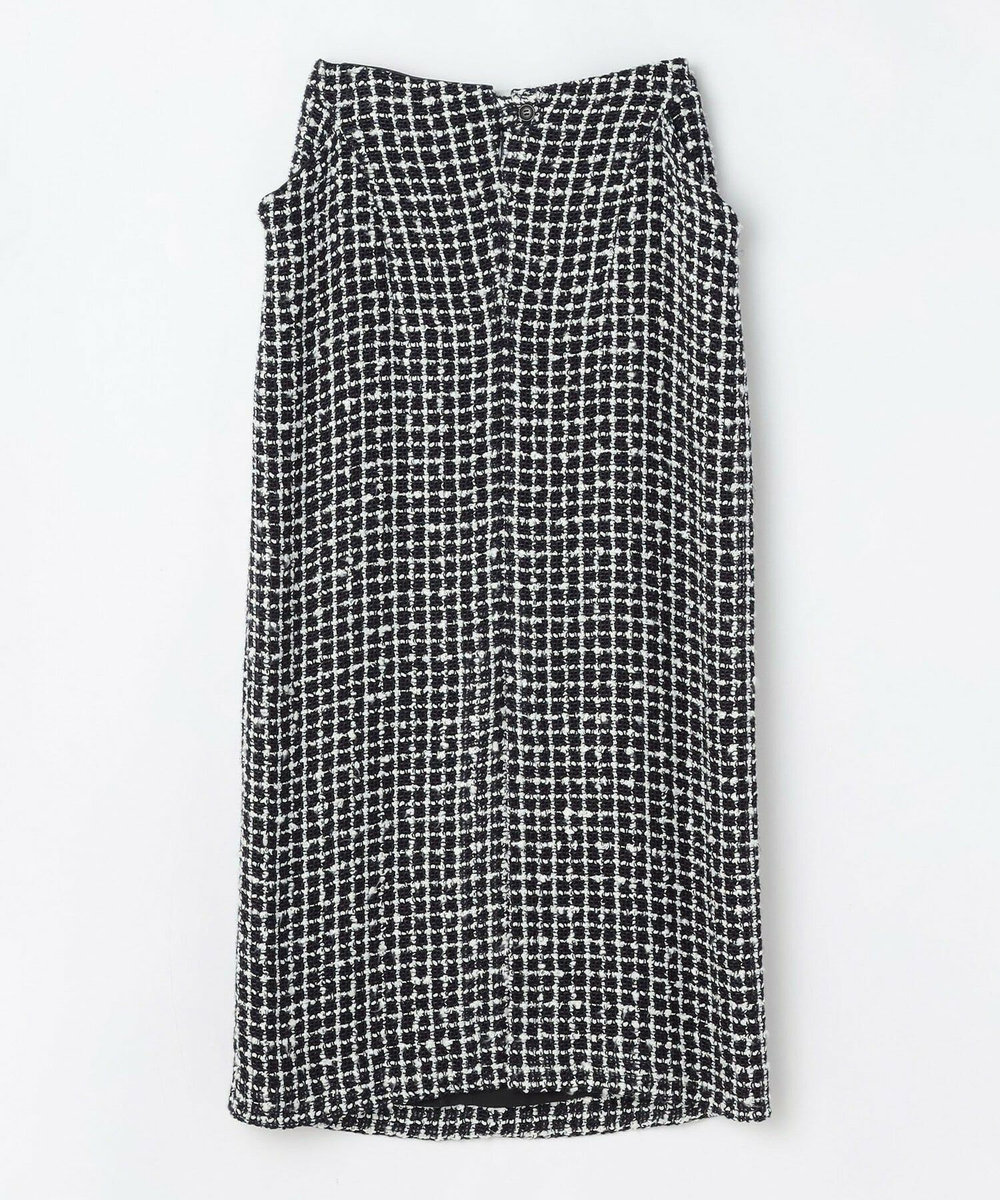 L'EQUIPE COUTURIER リングツイードロングスカート ブラック