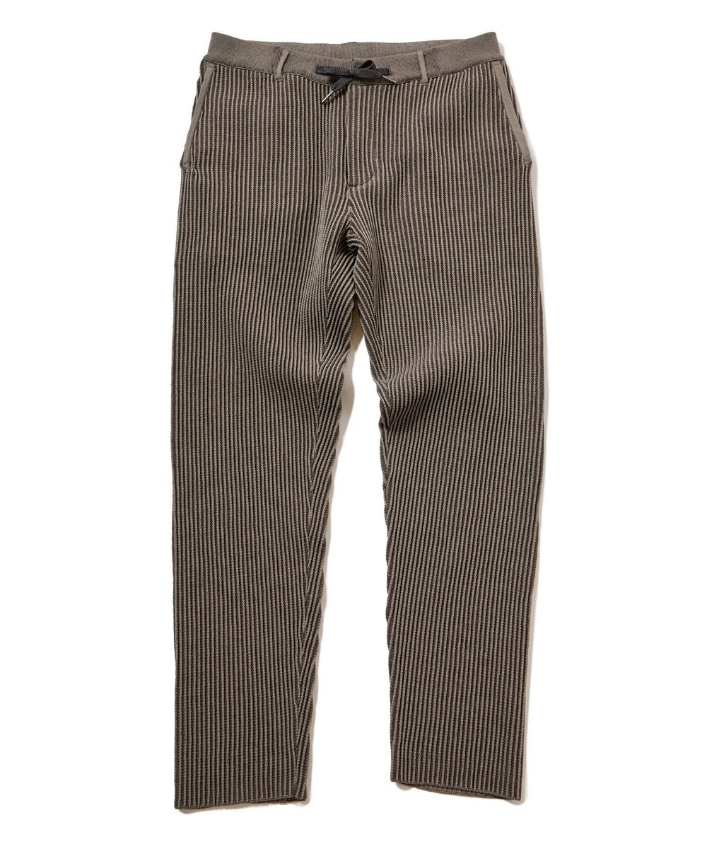 MEN'S BIGI たて畝ニットイージーパンツ チャコールグレー