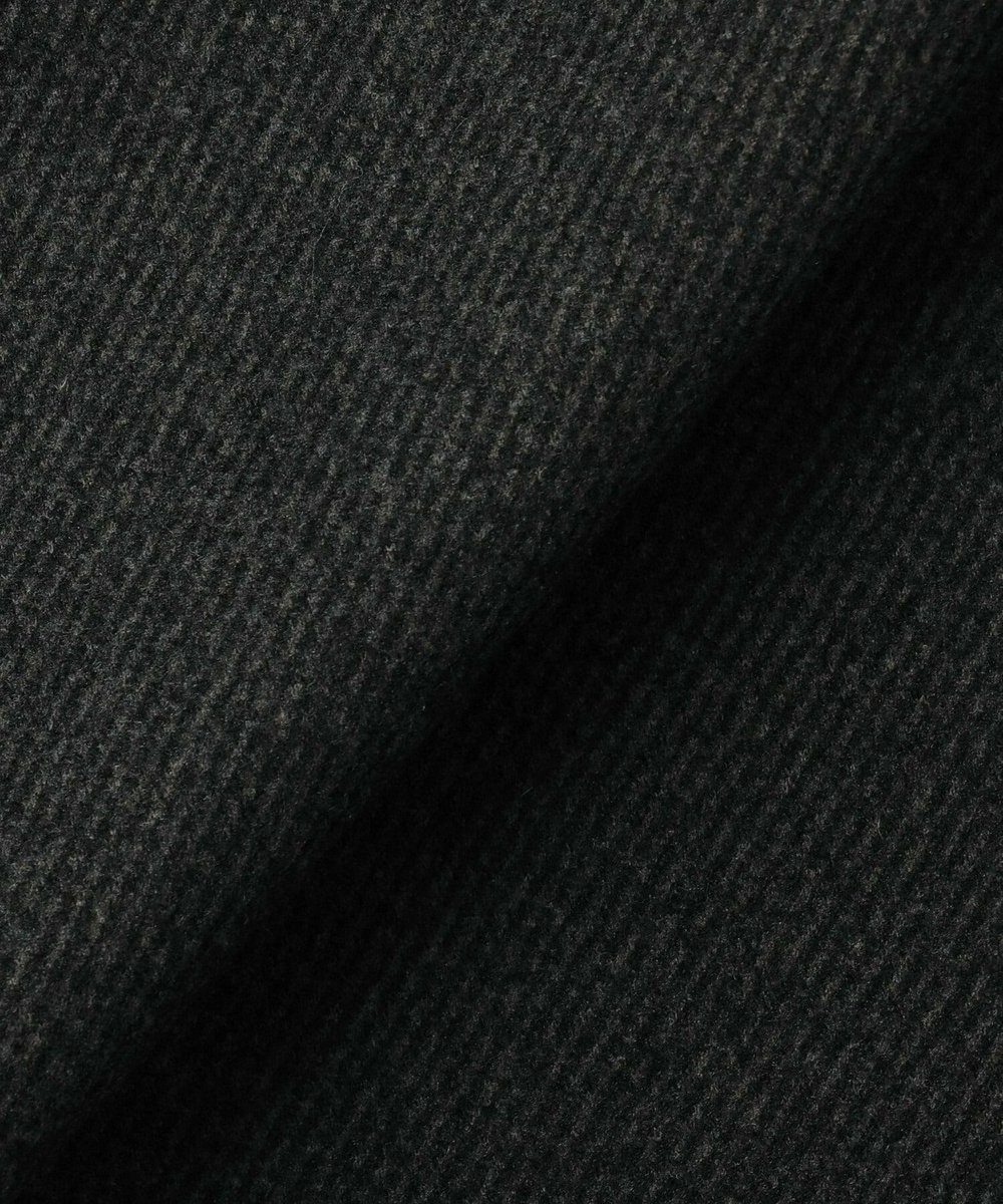 feerique Lサイズ（大きいサイズ） 【大きいサイズ】feerique ウールライクニットツイルパイピングスカート チャコールグレー
