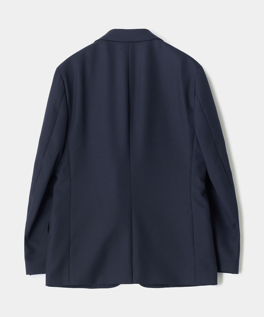 MEN'S BIGI ミックスヤーン/ホップサック テーラードジャケット ダークネイビー