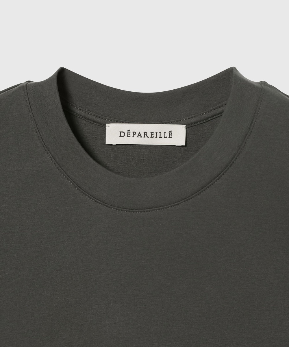 DÉPAREILLÉ SMOOTH SHORT SLEEVE T SHIRT / スムースショートスリーブTシャツ チャコールグレー