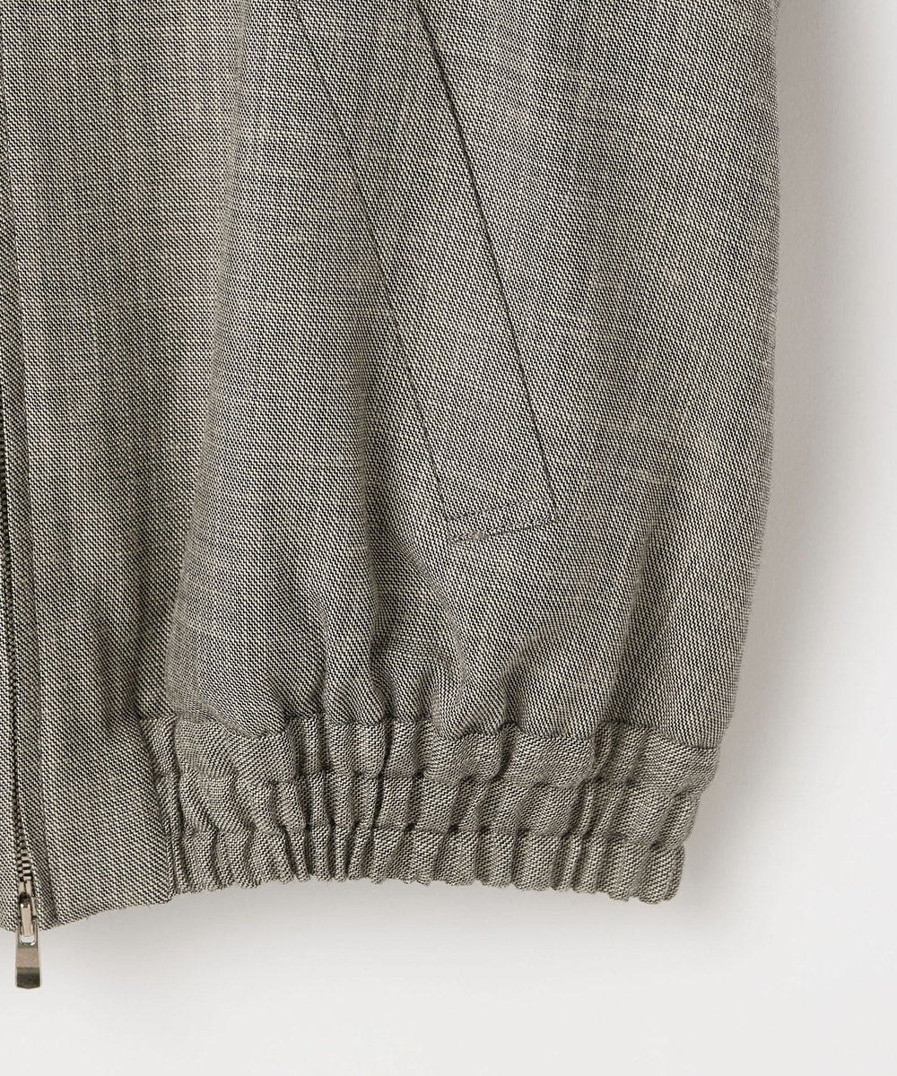 DÉPAREILLÉ SHARKSKIN ZIP UP JACKET / シャークスキンジップアップジャケット ブラウン