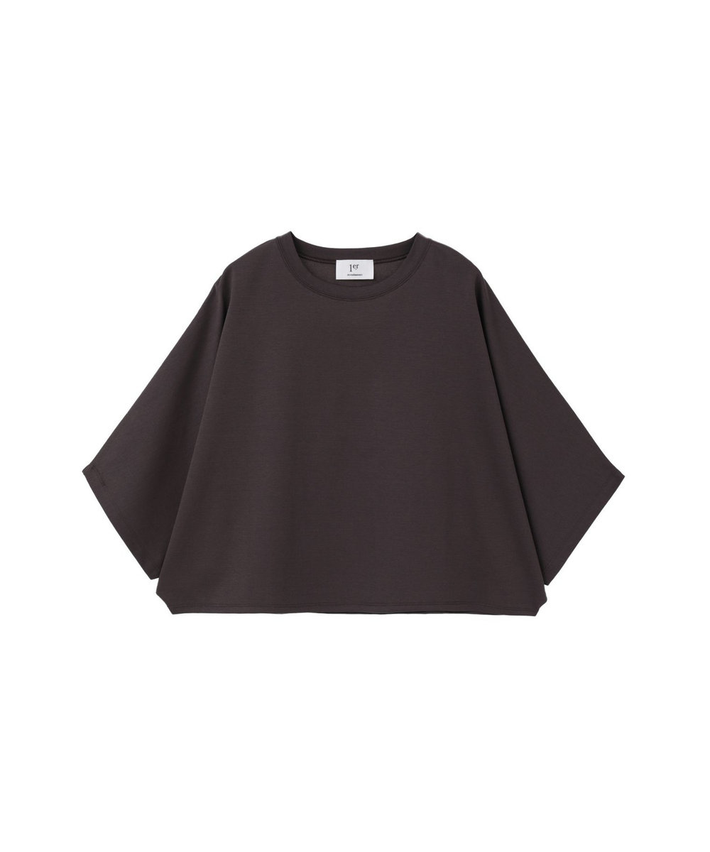 1er Arrondissement ハイゲージポンチクロップドＴシャツ ブラウン