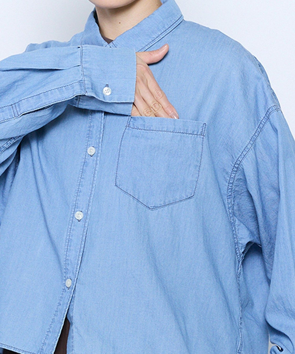 feerique feerique 3OZデニムシャツ サックスブルー