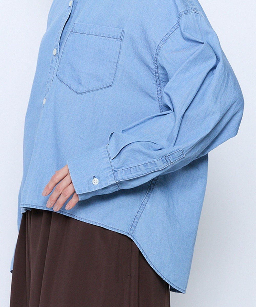 feerique feerique 3OZデニムシャツ サックスブルー