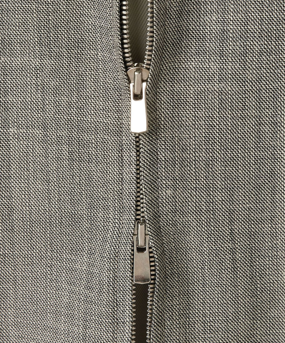 DÉPAREILLÉ SHARKSKIN ZIP UP JACKET / シャークスキンジップアップジャケット ブラウン