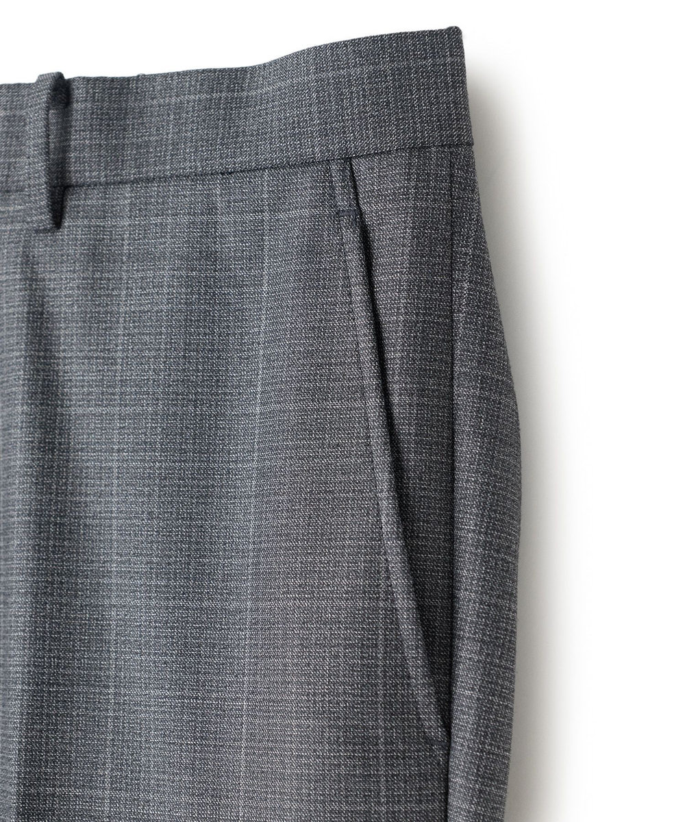 MEN'S BIGI ウィンドウペンチェック セットアップパンツ グレー