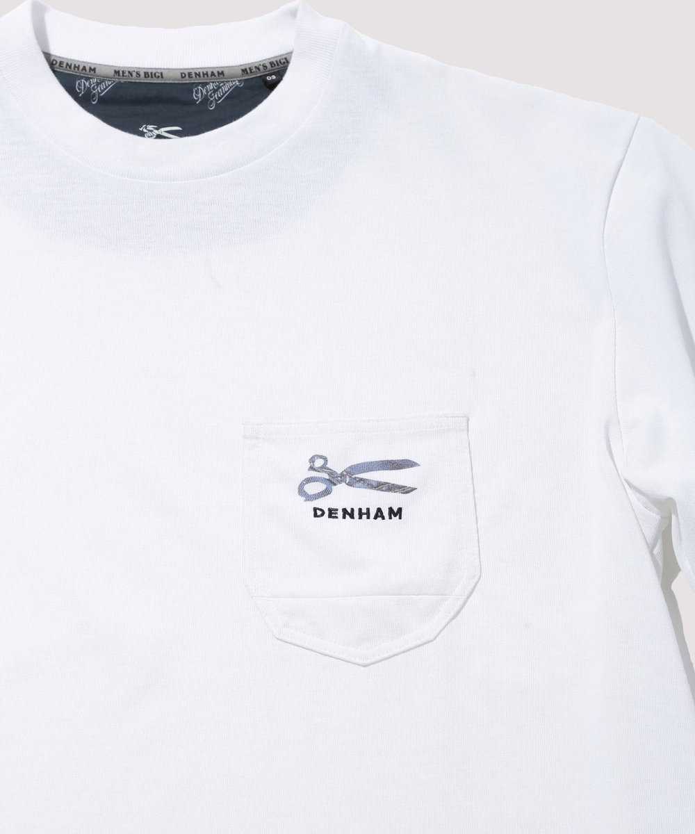 MEN'S BIGI 【DENHAM×MEN'S BIGI】TRYCOOL天竺ポケットT ホワイト