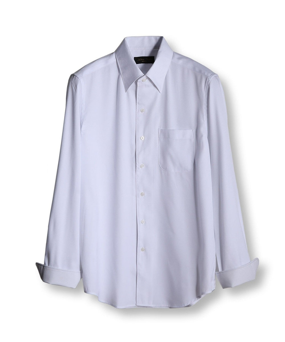 MEN'S BIGI 【ACTIVE TAILOR/アクティブテイラー】クールマックスロイヤルオックスドレスシャツ＜吸水速乾/イージーケア＞ ホワイト