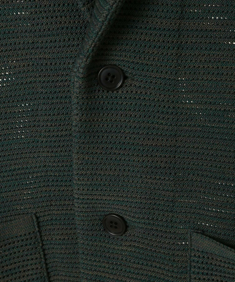 MEN'S BIGI 3色撚りニットジャケット グリーン
