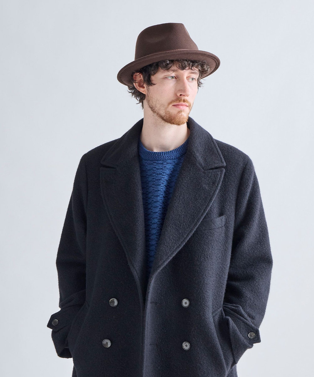 MEN'S BIGI RUBEN 中折れスタイリッシュハット ブラウン