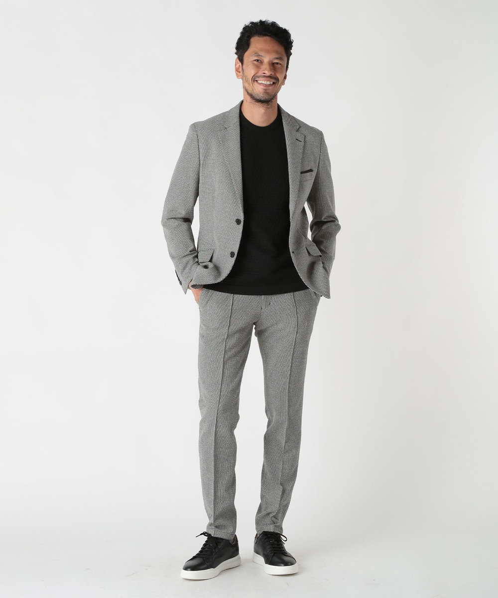 MEN'S BIGI 360度ストレッチTRジャケット<接触冷感> ブラック系その他