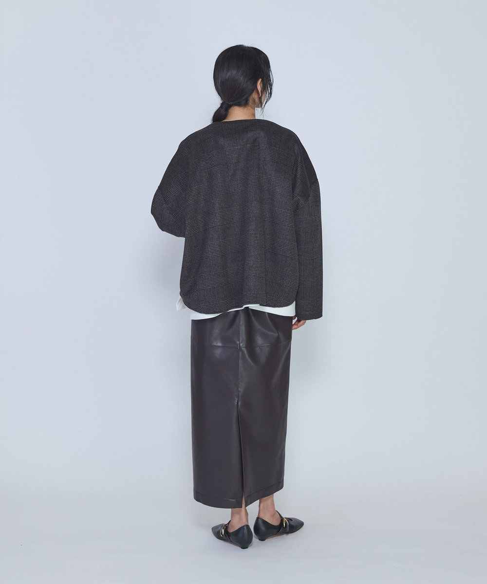 1er Arrondissement ＜near.nippon /ニアー ニッポン＞ストール付きショートコート ブラウン