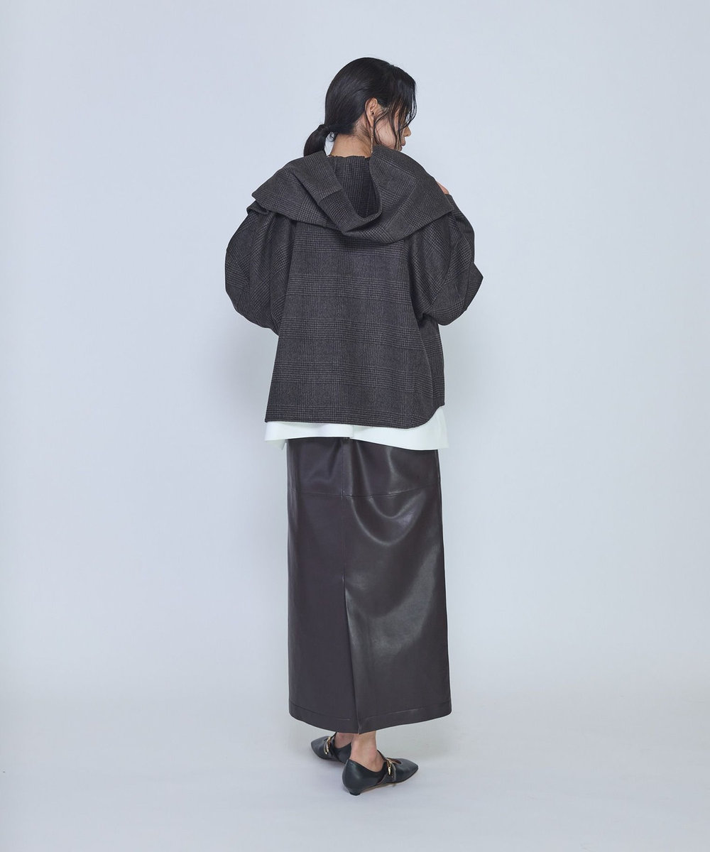 1er Arrondissement ＜near.nippon /ニアー ニッポン＞ストール付きショートコート ブラウン