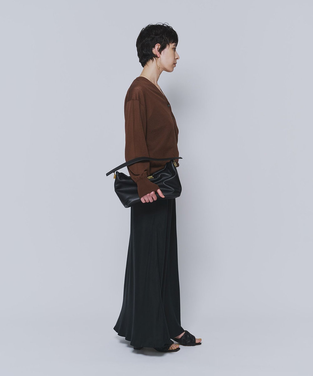 1er Arrondissement コットンナイロンシアーカーディガン ブラウン