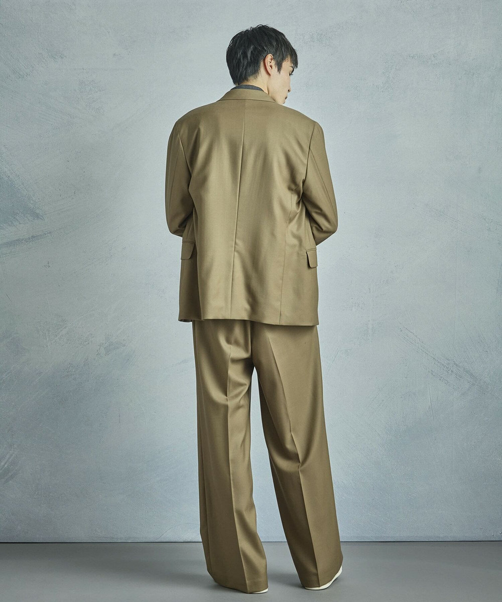 MEN'S BIGI 【50th Anniv . 菊池武夫】TECHWOOL TWILL PANTS ベージュ