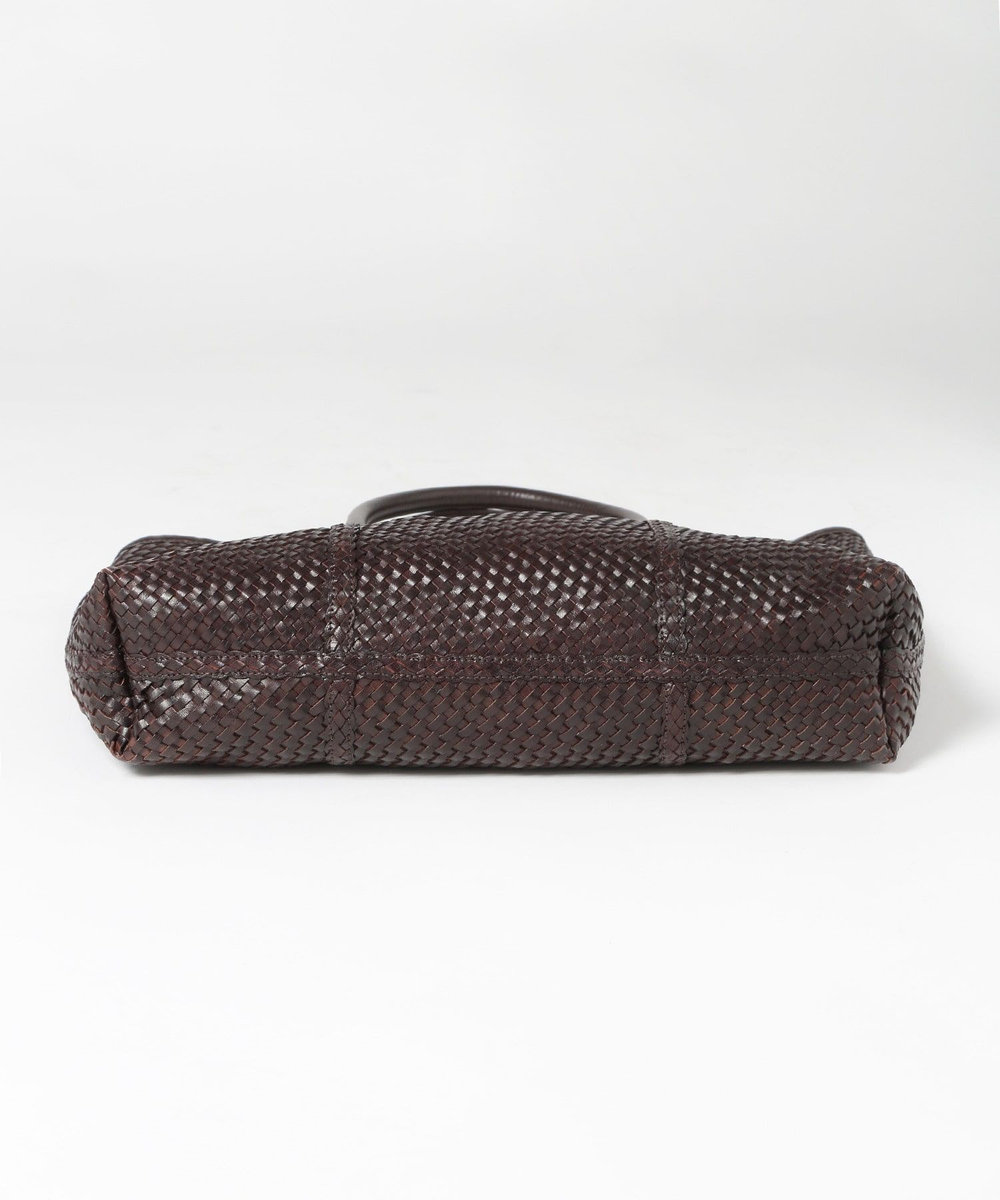 MEN'S BIGI 【HOLLINGWORTH COUNTRY OUTFITTERS】編み込みレザートートバッグ ブラウン
