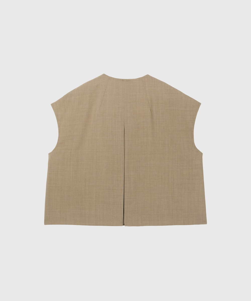 DÉPAREILLÉ TROPICAL WOOL GILET / トロピカルウールジレ ベージュ