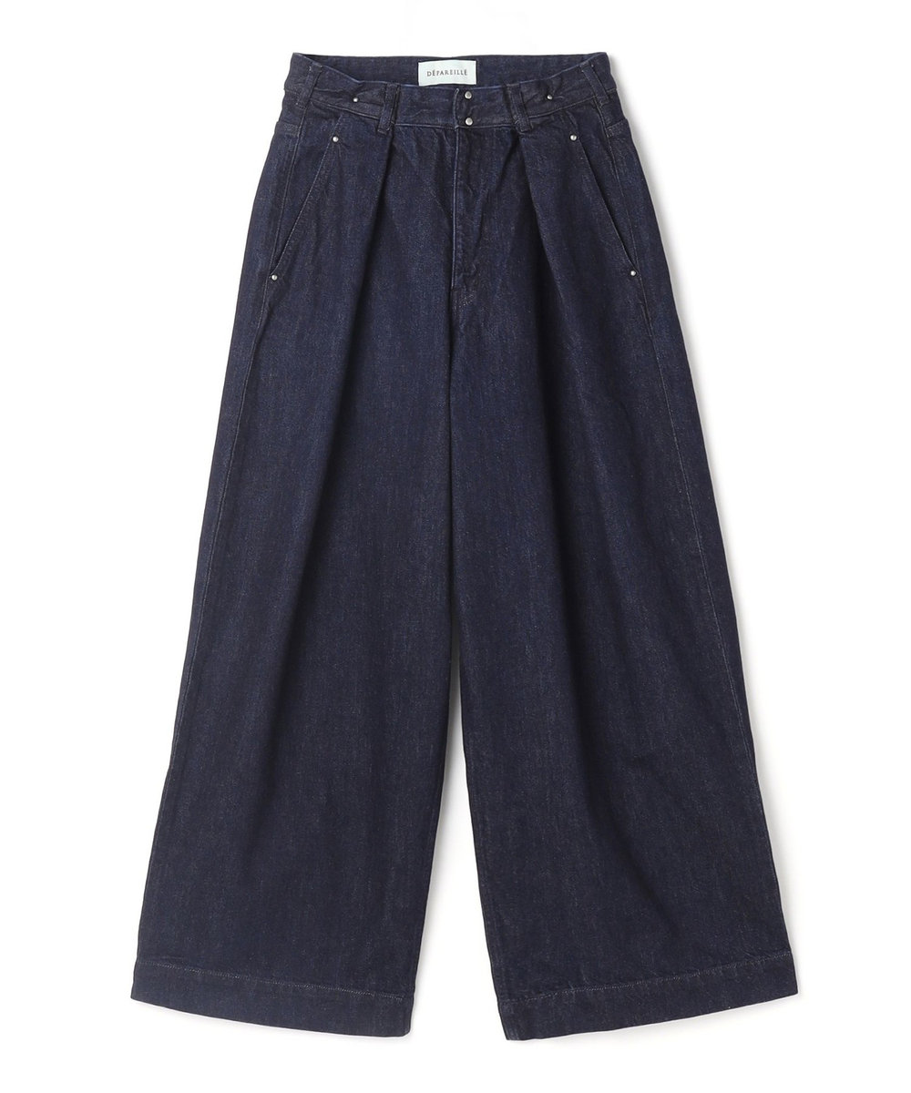 DÉPAREILLÉ DENIM WIDE PANTS / デニムワイドパンツ ブルー