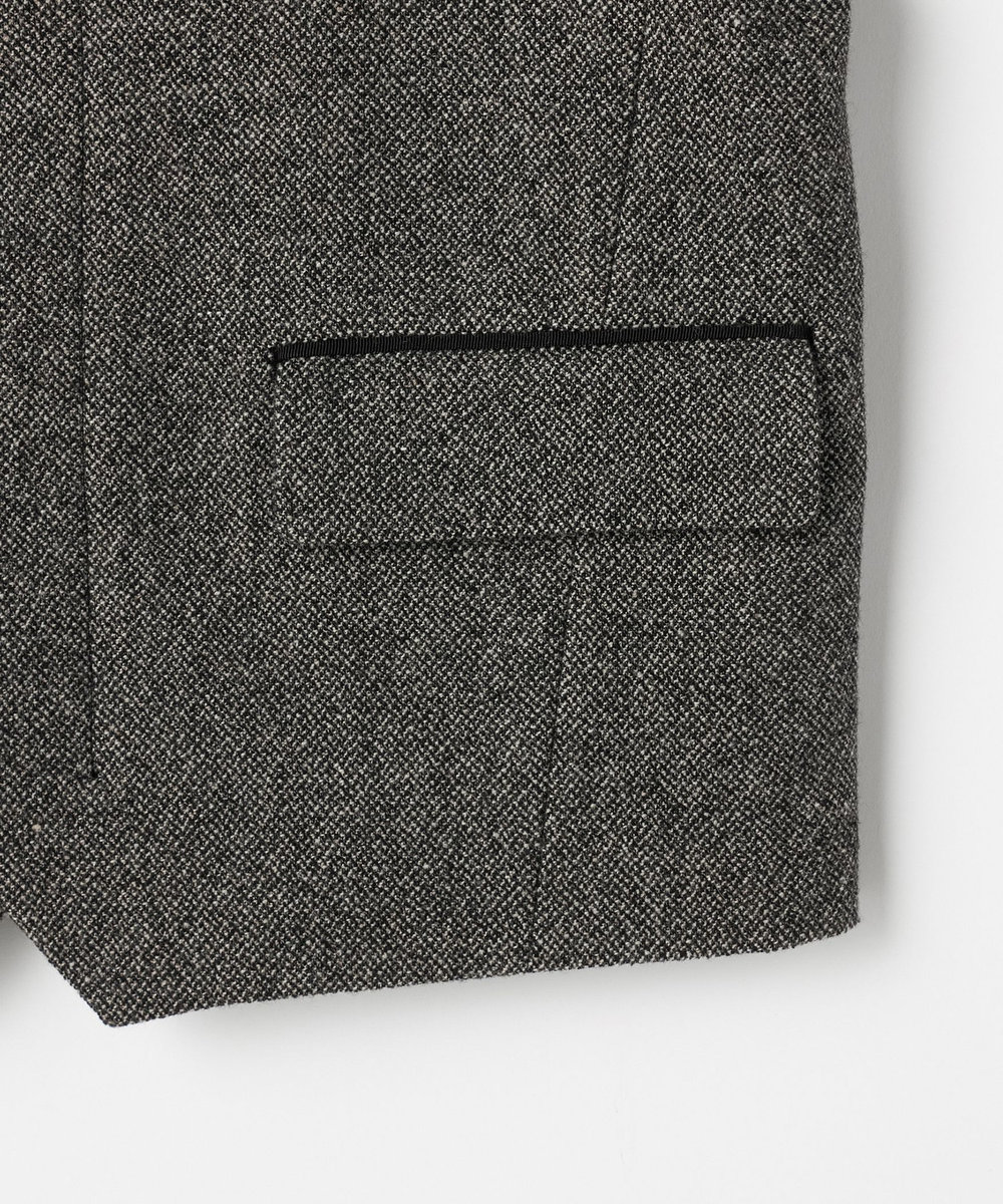 DÉPAREILLÉ WOOL SLUB GILET / ウールスラブジレ グレー