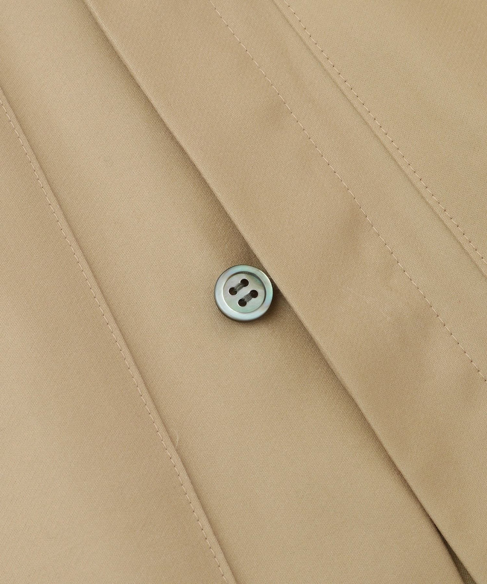 endalence シルクコットンシャツドレス ベージュ