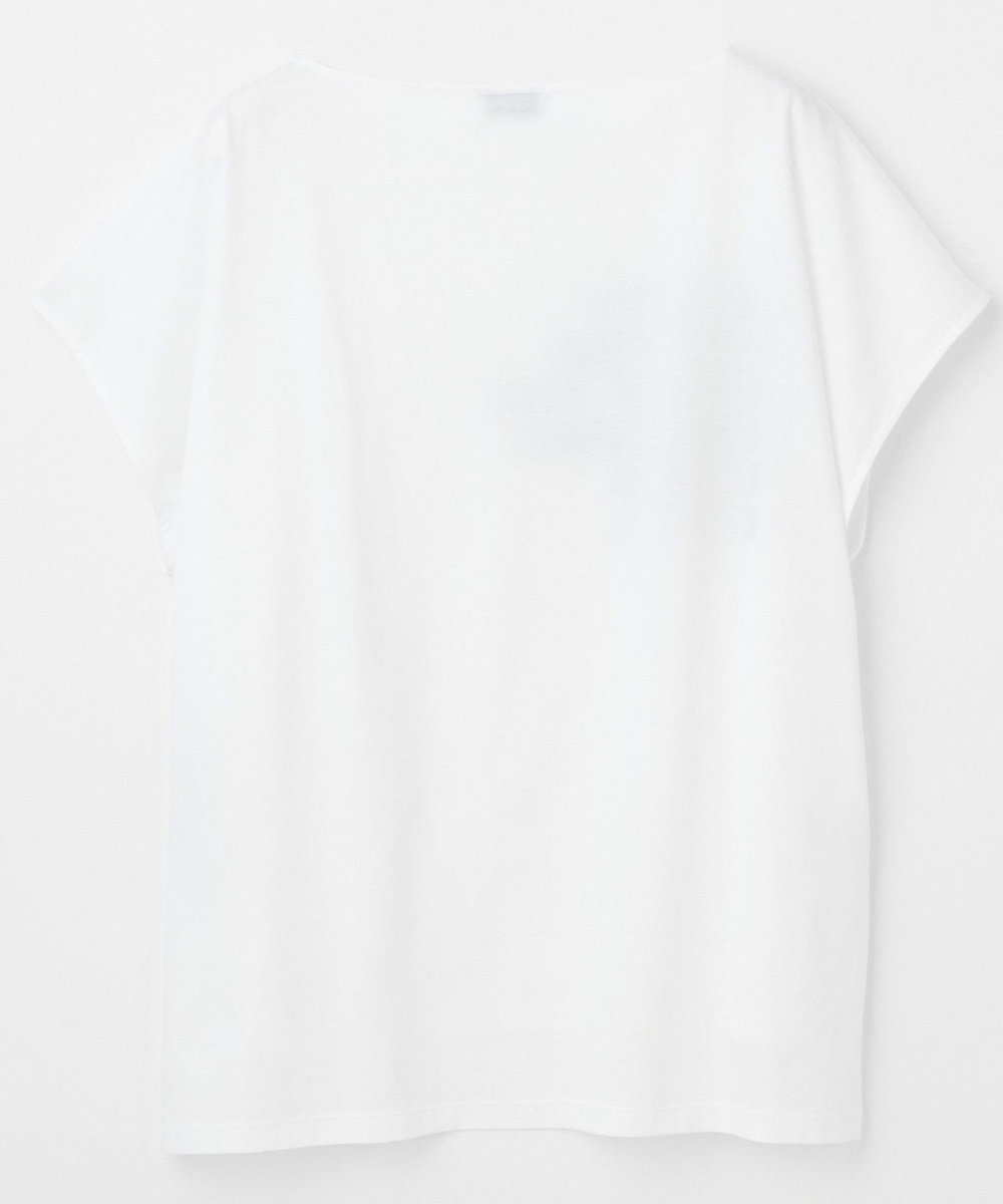 MOGA ハイゲージ天竺ロゴプリントTシャツ ホワイト