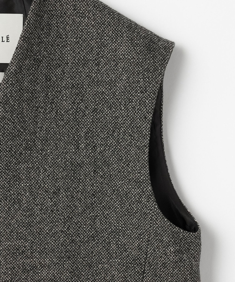 DÉPAREILLÉ WOOL SLUB GILET / ウールスラブジレ グレー
