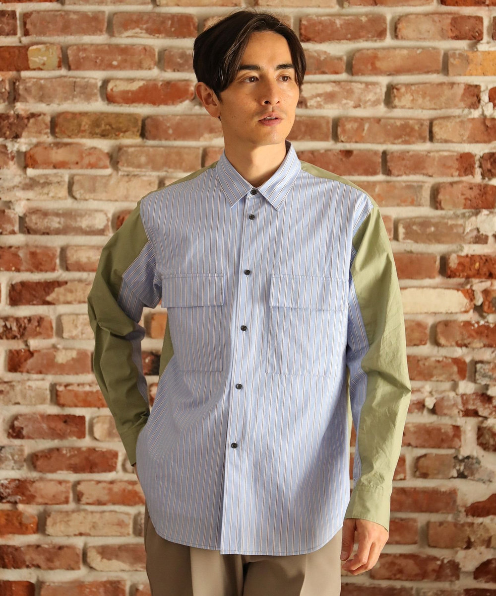 UNION STATION 切り替えCPOシャツ ネイビー