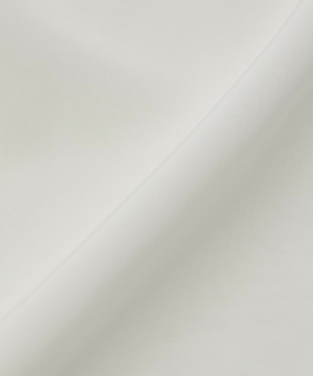 L'EQUIPE トリアセコットンタイプライターノーカラーシャツ オフホワイト
