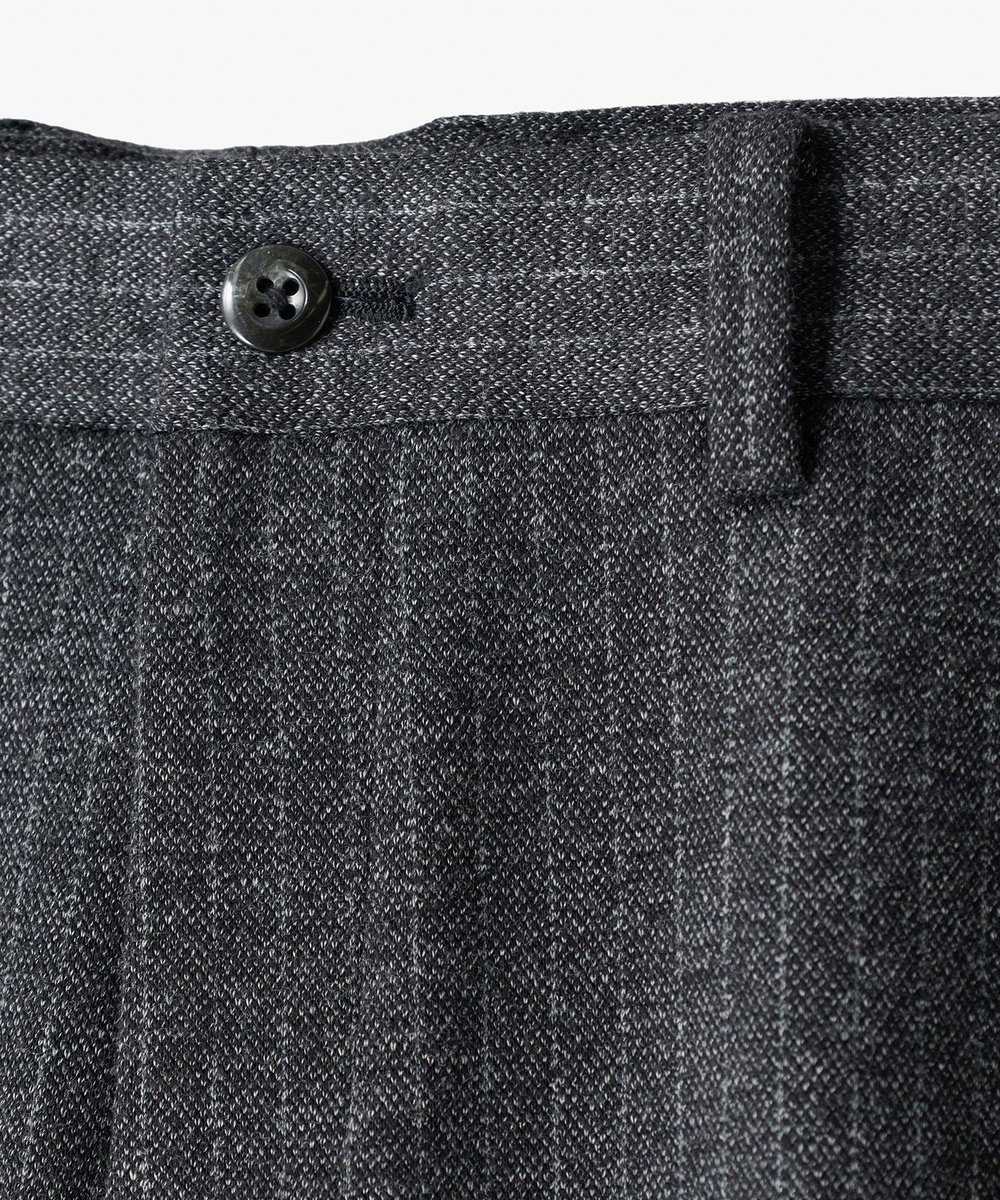 MEN'S BIGI ウール混ツイルジャージスラックス グレー系その他