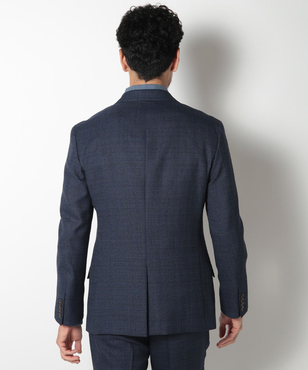 MEN'S BIGI 【ACTIVE TAILOR】ミックスヤーン/ホップサックジャケット ネイビー