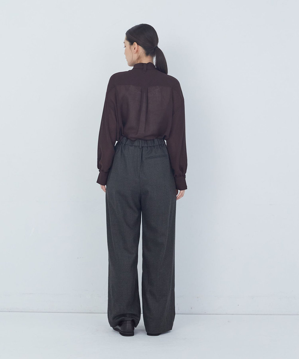 ADIEU TRISTESSE サスペンダー付きパンツ チェック