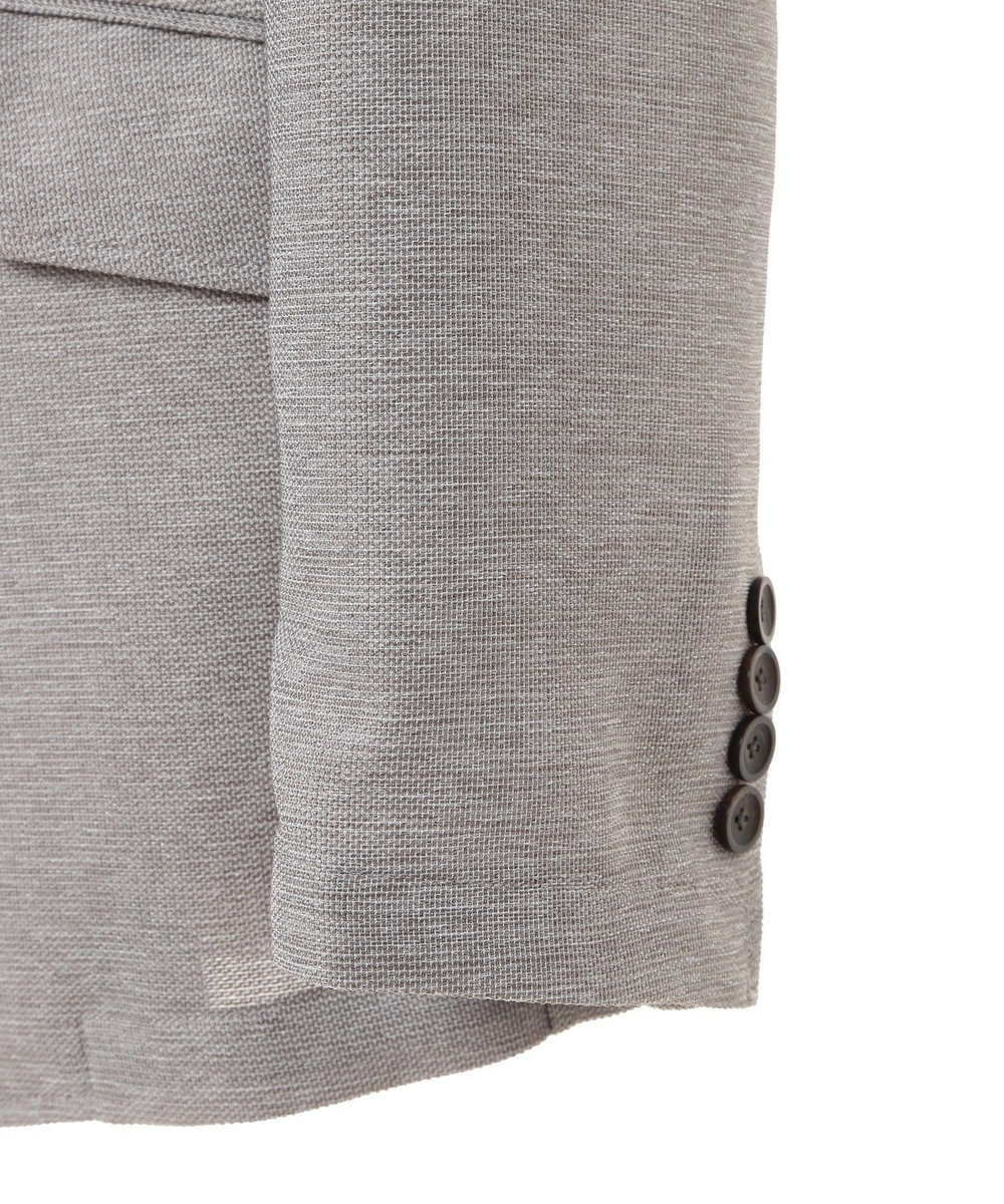 MEN'S BIGI 【ACTIVE TAILOR/アクティブテイラー】カラミメッシュストレッチジャケット<ストレッチ><通気性> ベージュ