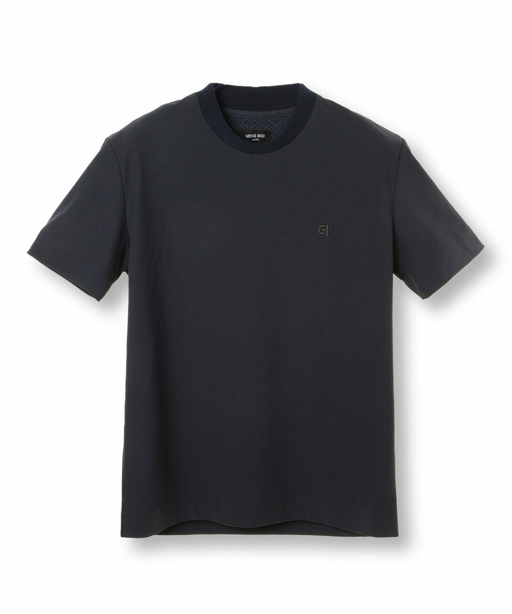 MEN'S BIGI 【COLE HAAN/コール ハーン】別注 ハニカムジャージ素材ジャケットTEE<抗菌/UVカット/4WAYストレッチ> ネイビー