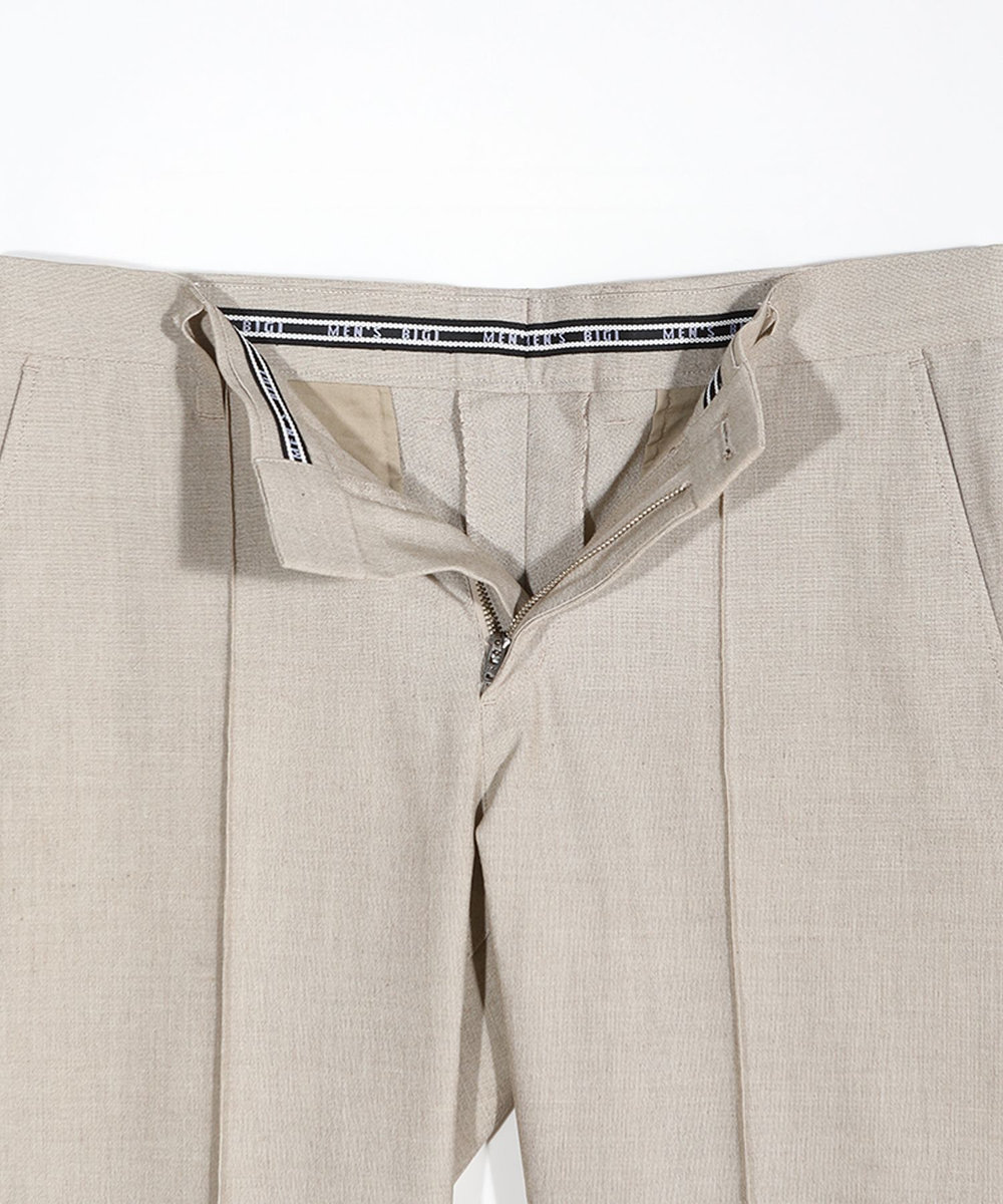 MEN'S BIGI 【ACTIVE TAILOR】360°ストレッチスラックス＜ストレッチ＞＜接触冷感＞＜速乾＞ ベージュ