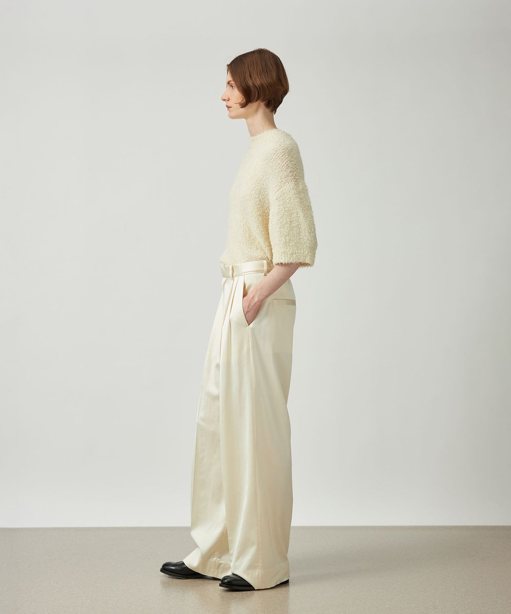 DÉPAREILLÉ LOW GAUGE LOOP YARN CREW NECK / ローゲージループヤーンクルーネック オフホワイト