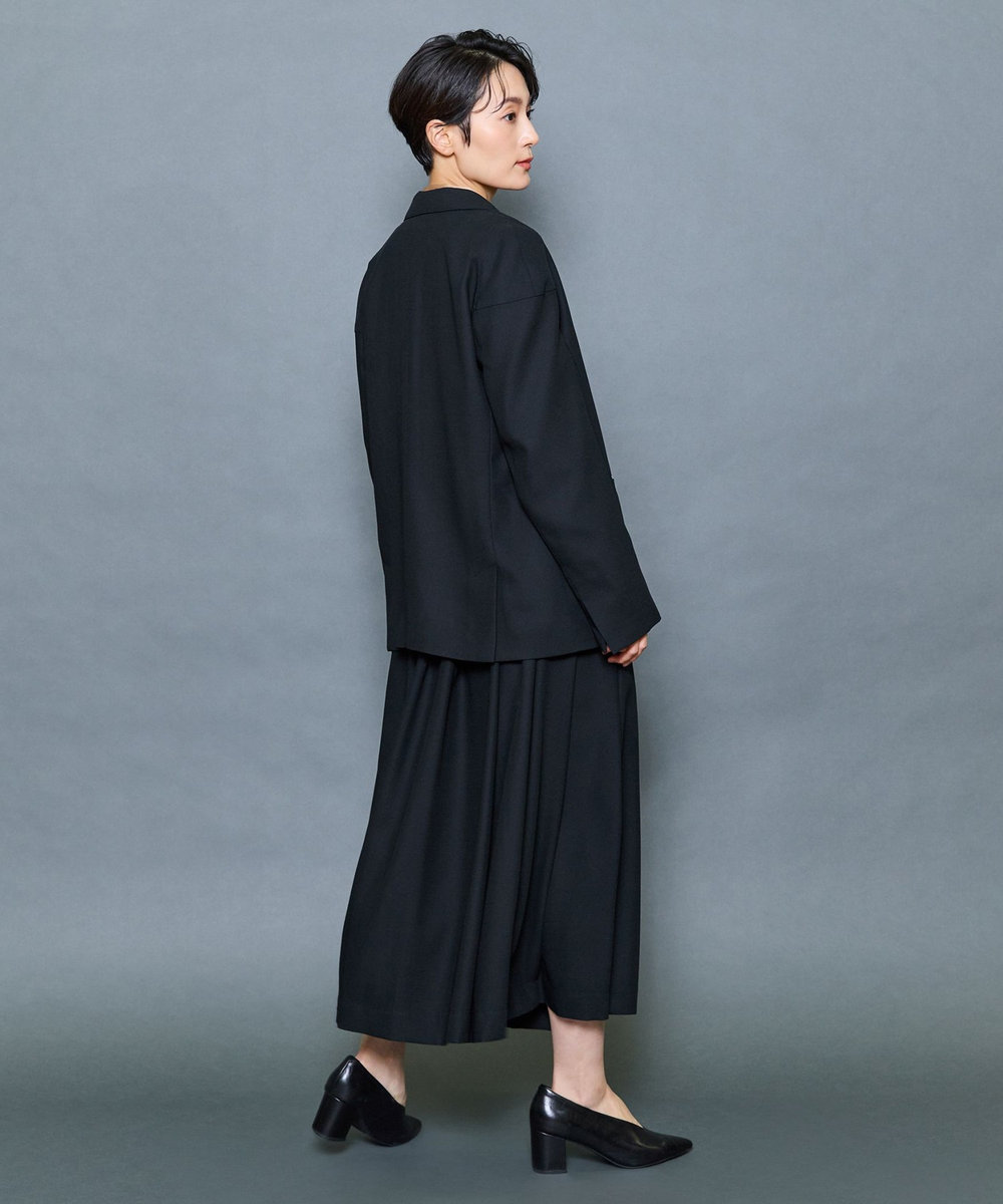 MOGA Collection MOGA Collection ファインウールランダムタックスカート ブラック