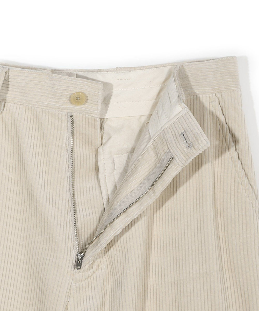 MEN'S BIGI 【50th Anniv . 菊池武夫】COTTON CORDUROY WIDE PANTS オフホワイト