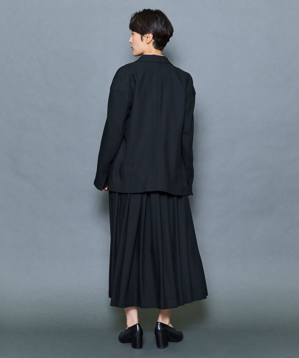 MOGA Collection MOGA Collection ファインウールランダムタックスカート ブラック